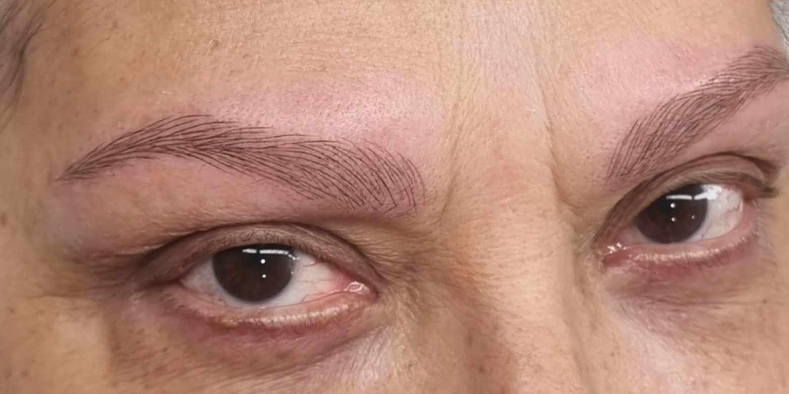 Cejas después del microblading